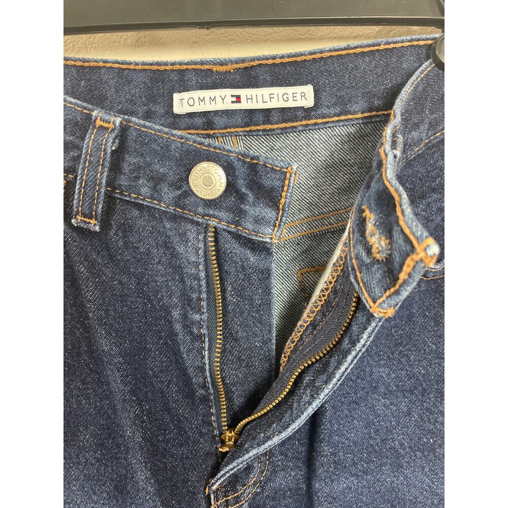 Y2K Vintage Tommy Hilfiger Perfect T Straight Leg High Rise Cropped Jeans‎ SZ 10 - Picture 3 of 6